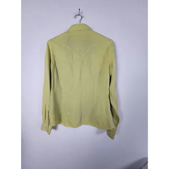 Ryan Michael Women's Western Shirt - Green - Picture 2 of 9